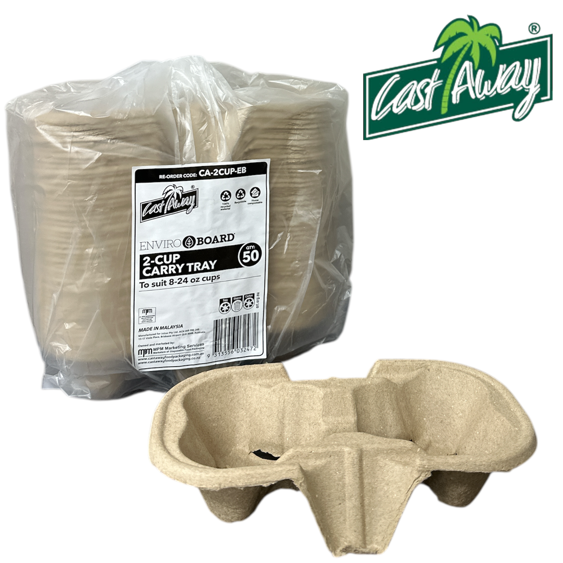 2 Cup Carry Tray - 50